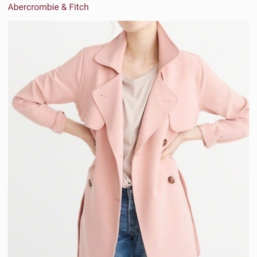 abercrombie & fitch drapey trench coat dupe